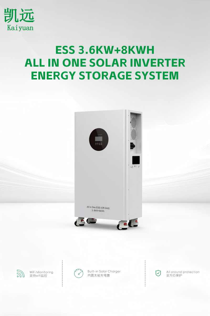 ESS 3.6KW+8KWH ALL IN ONE SOLAR INVERTER ENERGY STORAGE SYSTEM