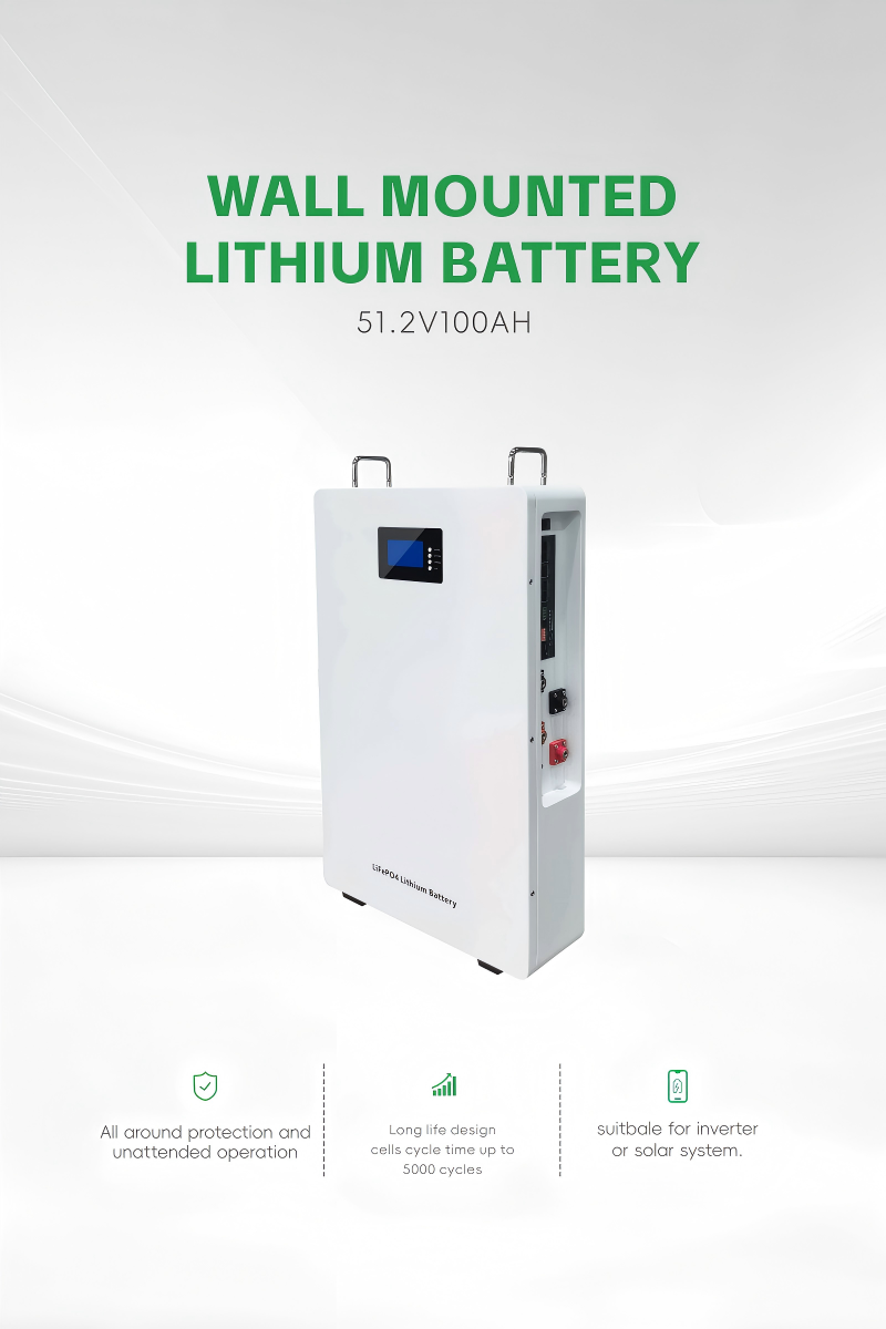 WALL MOUNTED LITHIUM BATTERY 25.6V200Ah/51.2V100AH WALL MOUNTED LITHIUM BATTERY 25.6V200Ah/51.2V100AH