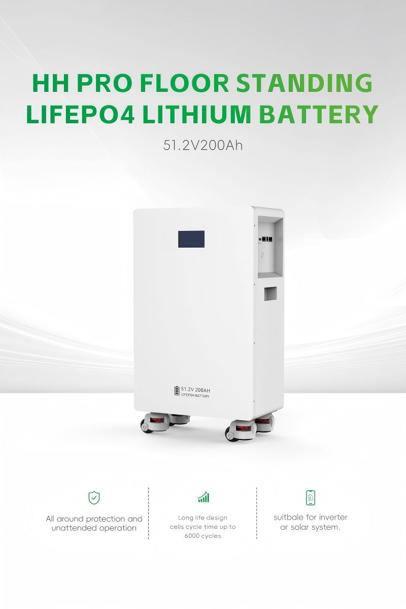  FLOOR STANDING LiFePO4 LITHIUM BATTERY 51.2V200Ah