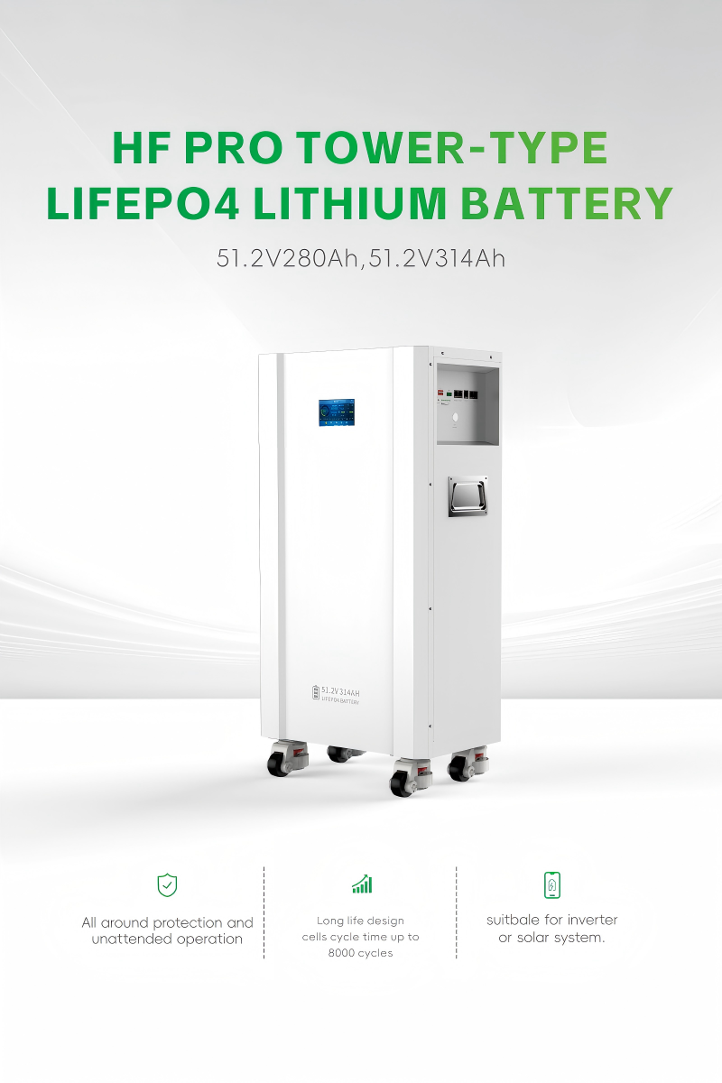 TOWER-TYPE LiFePO4  LITHIUM BATTERY 51.2V280Ah/51.2V314Ah